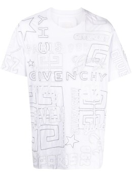 Givenchy: Футболка с вышивкой 