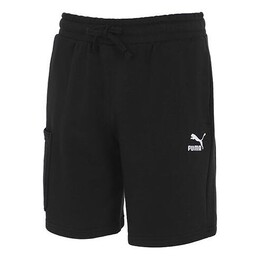 PUMA: Чёрные шорты  Classics
