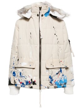 Greg Lauren: Серый пуховик 