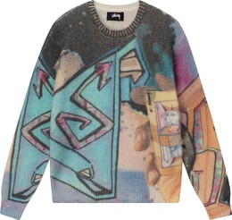 Stussy: Серый свитер 