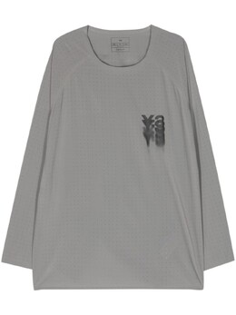 Y-3: Серая футболка 