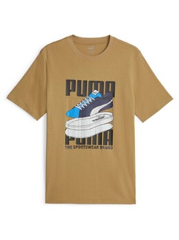 PUMA: Бежевая футболка 