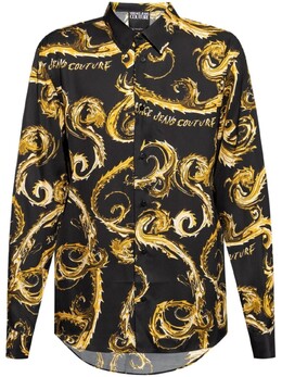 Versace: Джинсы с принтом 