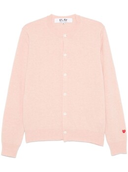 Comme Des Garçons Play: Красный кардиган  Heart