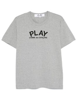Comme Des Garçons Play: Серая футболка 