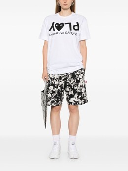 Comme Des Garçons Play: Белая футболка 