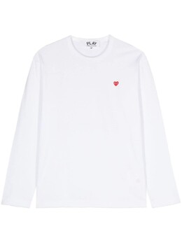 Comme Des Garçons Play: Белая футболка 