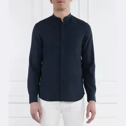 Armani Exchange: Синяя рубашка 