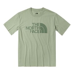 The North Face: Зелёная футболка  Logo