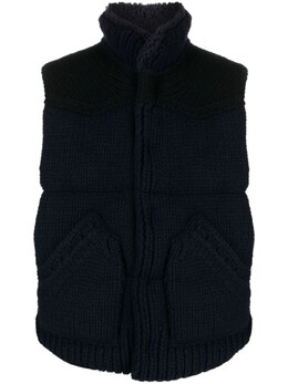 Sacai: Жилет из шерсти 