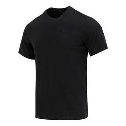 Nike: Чёрная футболка  Dri FIT