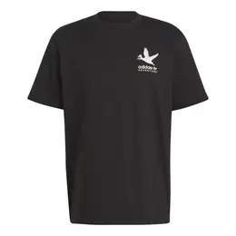 Adidas: Чёрная футболка 