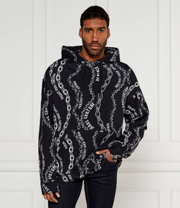 Versace Jeans Couture: Чёрная толстовка 
