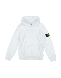 Stone Island Junior: Белая толстовка 