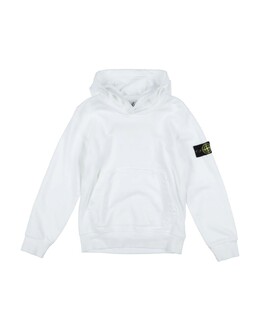 Stone Island Junior: Белая толстовка 