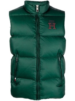 Tommy Hilfiger: Зелёный жилет 