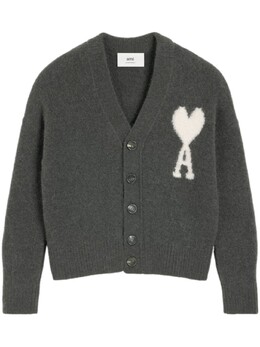 AMI Paris: Кардиган  Ami de Cœur с v-образным вырезом