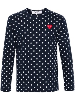 Comme des Garçons: Футболка в горошек 