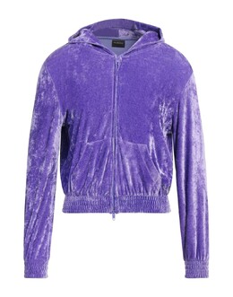 Balenciaga: Фиолетовая толстовка 