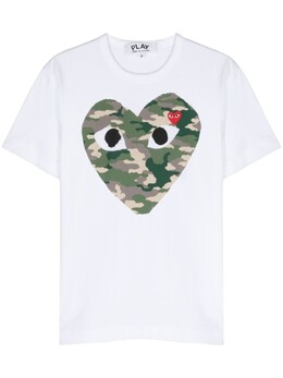 Comme des Garçons: Футболка с принтом 