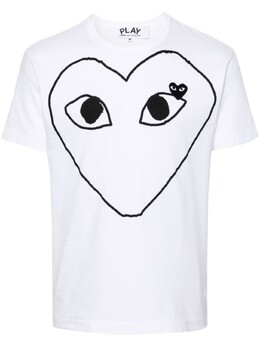 Comme des Garçons: Футболка с принтом 