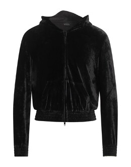 Balenciaga: Чёрная толстовка 