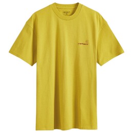 Carhartt WIP: Золотая футболка  American