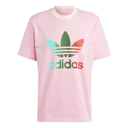 Adidas: Розовая футболка  Adicolor