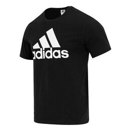 Adidas: Чёрная футболка  Essentials