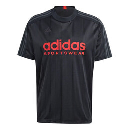 Adidas: Чёрная футболка  Tiro