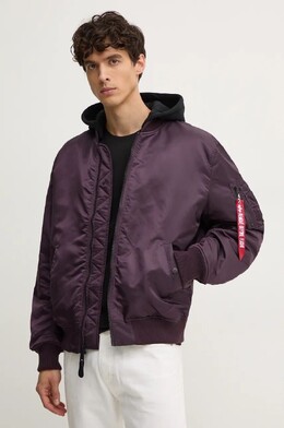 Alpha Industries: Фиолетовая куртка 
