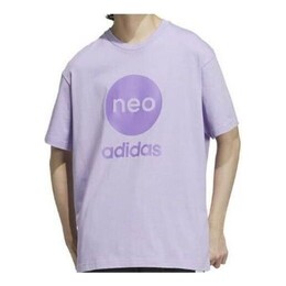 Adidas: Фиолетовая футболка 