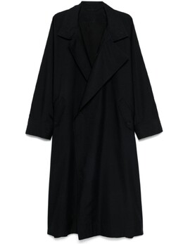 Homme Plissé Issey Miyake: Чёрный плащ 