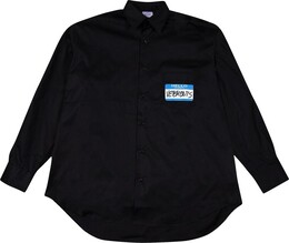 Vetements: Чёрная рубашка  My Name Is