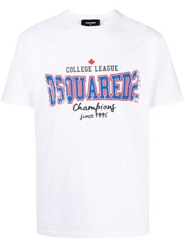 Dsquared2: Белая футболка  College