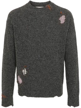 Marni: Серый свитер 
