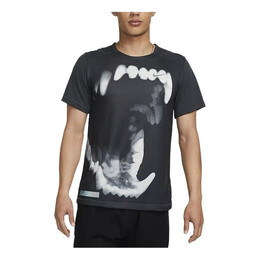 Nike: Чёрная футболка  Dri FIT