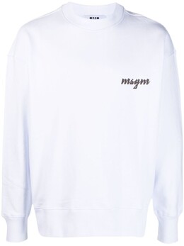 MSGM: Белая толстовка 