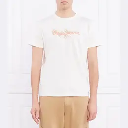 Pepe Jeans London: Белая футболка 