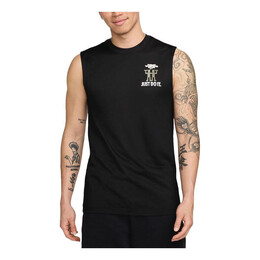 Nike: Чёрный жилет  Dri FIT