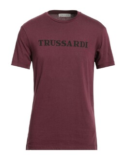 Trussardi: Бордовая футболка 