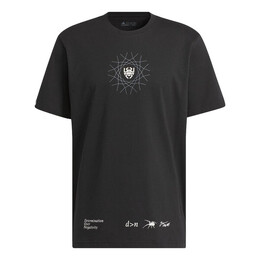 Adidas: Чёрная футболка 
