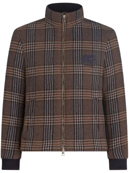 Etro: Пуховик в клетку 