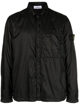 Stone Island: Чёрная рубашка  Compass