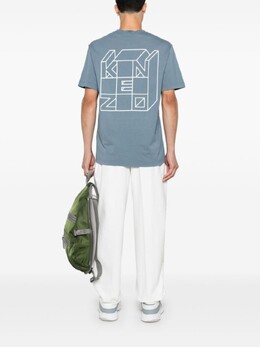 Kenzo: Синяя футболка 