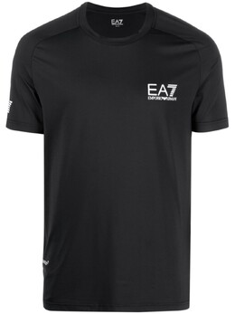 EA7 Emporio Armani: Чёрная футболка 