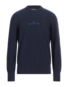Stone Island: Синий свитер 