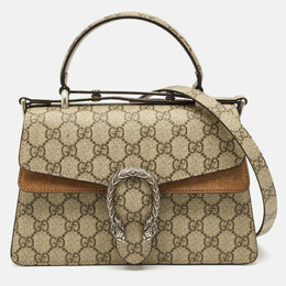Gucci: Бежевая сумка на руку  GG Supreme