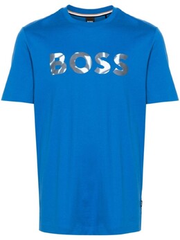 BOSS: Синяя футболка 