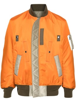 Sacai: Пуховик с разрезом 